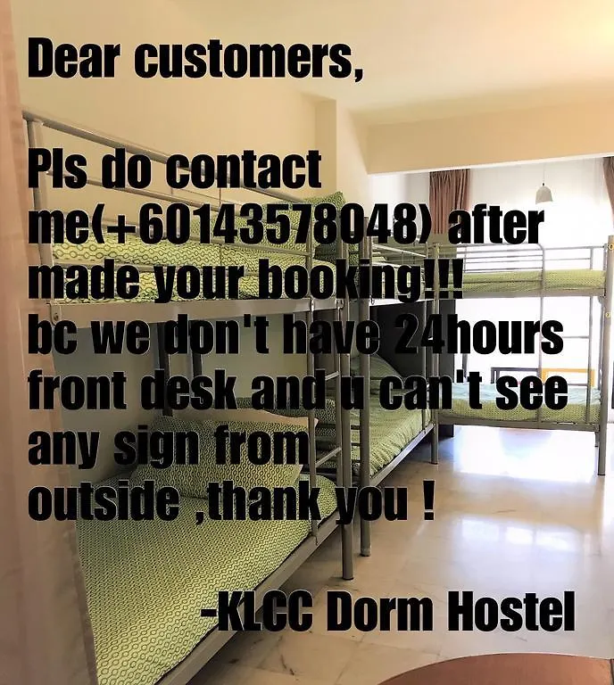 Klcc Dorm Hostel Kuala Lumpur 0*,